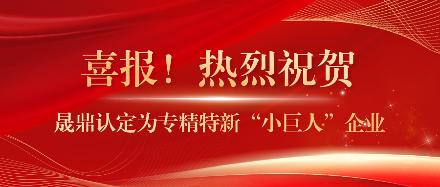 喜报！晟鼎认定为专精特新“小巨人”企业