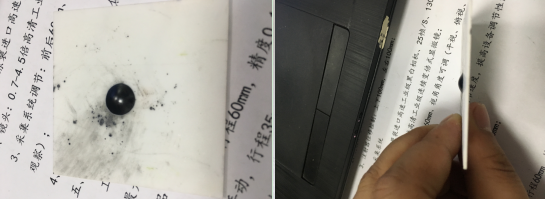 晟鼎-（华南理工大学）玻璃粉体高温下与陶瓷表面的接触角润湿测试报告